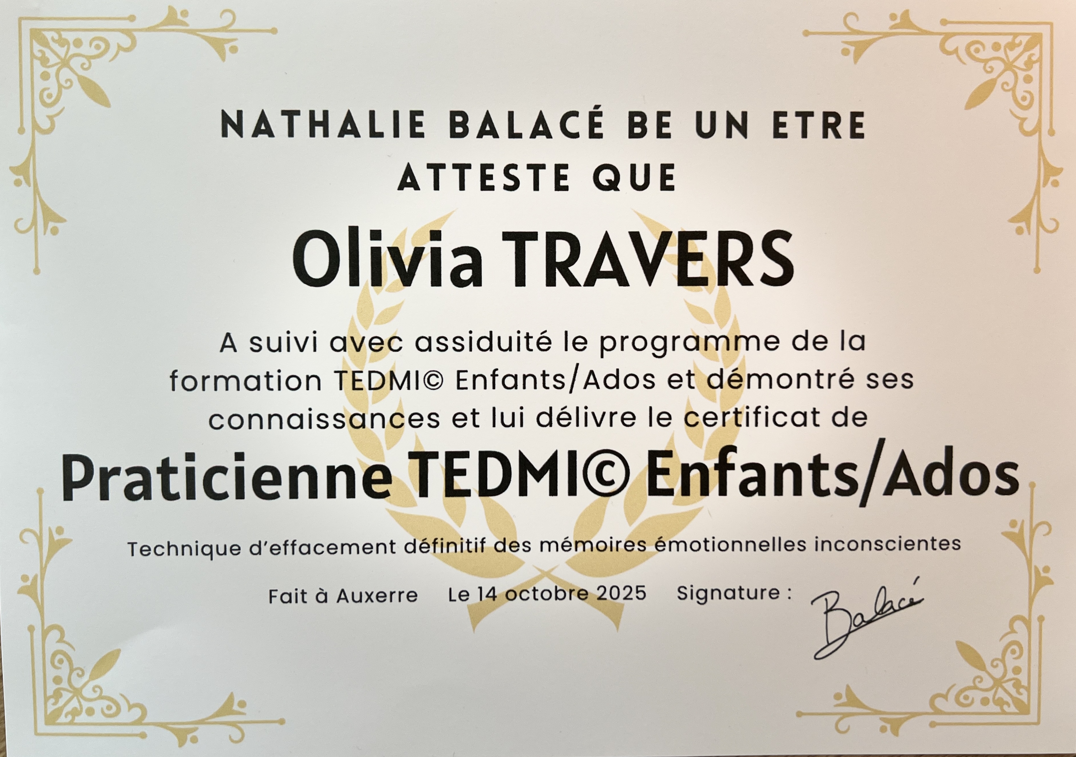 TEDMI© Enfants / Ados : Technique d4effacement Définitif des mémoires émotionnelles